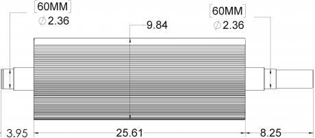 Horning® 156-tooth Heat Treated Sawtooth Roll — RKRONEHT5