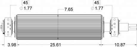 Horning® 84-tooth Chrome Coated Fibertech Chevron Roll — RMCCMFTCB35F